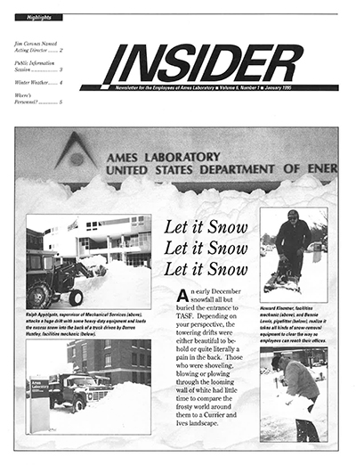 Cover of January 1995 Insider