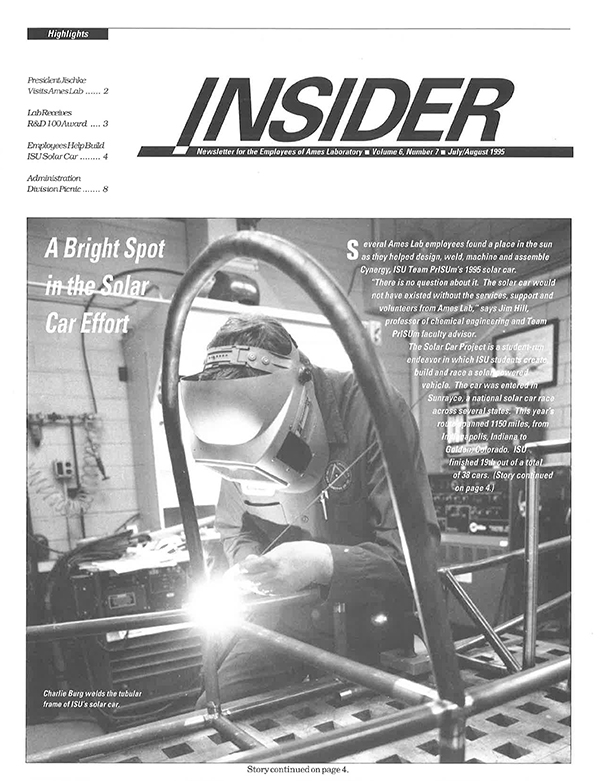 Cover of July 1995 Insider