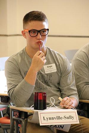 Student at Science Bowl