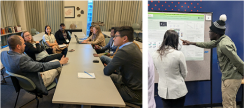 CMI Leadership Academy Cohort 7 evaluated posters during the CMI Winter Meeting. 