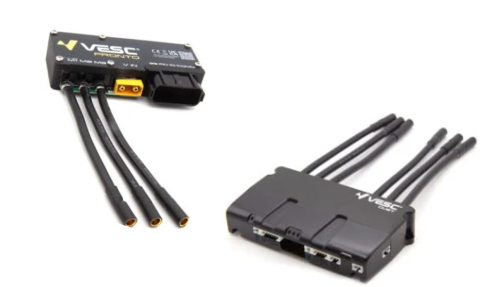 VESC Pronto (left) and VESC Duet (right) used for control and data acquisition.