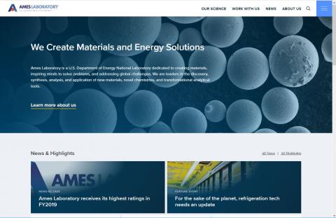 Ames Lab home page