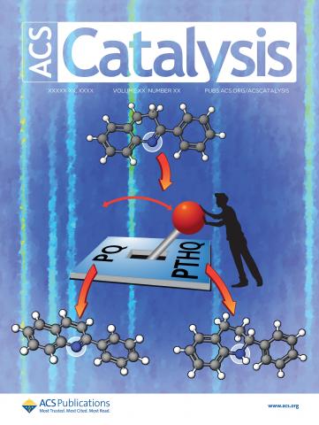 Cover of Catalysis journal featuring Ames Lab research
