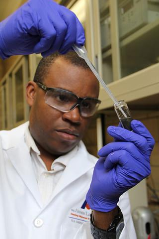 Ames Lab researcher Ikenna Nlebedim