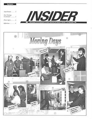 Cover of December 1994 Insider