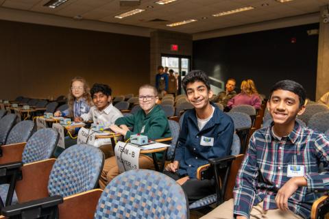 Students at a previous regional science bowl event