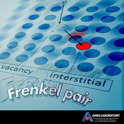 Graphic depicting Frenkel pairing
