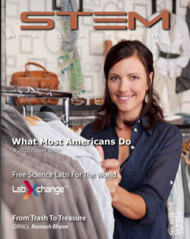 CMI research is featured on the cover of STEM Magazine, January 2020