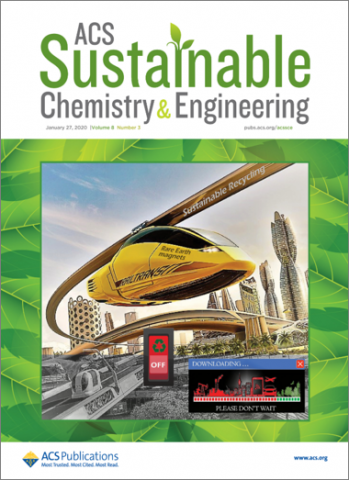 Supplementary cover of journal which highlights ‘Sustainable Urban Mining of Critical Elements from Magnet and Electronic Wastes’ paper. Available online on January 27, 2020.