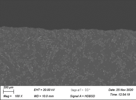 Collection of A356-0.8Cu test bars with increasing amounts of Ce (noted in images) detailing the improvement in corrosion resistance accompanying the addition of Ce