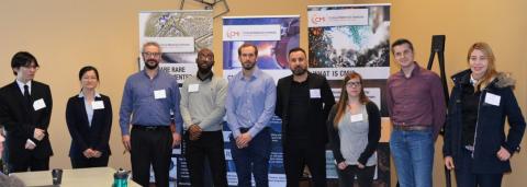 image of the CMI Leadership Academy, Cohort 4 (left to right): Sidi Deng, Purdue; Meng Shi, INL; Michael Kelser, ORNL; Lionel Toba, INL; Dan Park, LLNL; Abderrahman Atifi, INL; Emily Moore, LLNL; Ihor Hlova, Ames; Mairym Vazquez, University of Tennessee, Knoxville