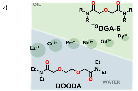 Schematic illustration of dual-extractant process