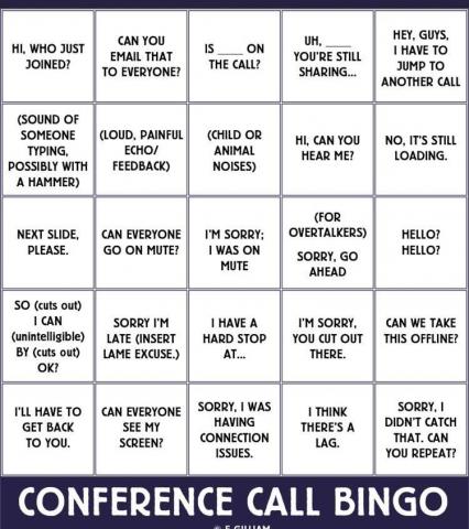 conference calling bingo
