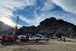 Drilling at Halleck Creek in Wyoming. Image from American Rare Earths.
