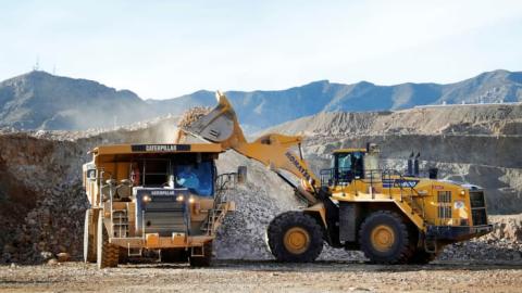 Ore operations at MP Materials rare earth mine