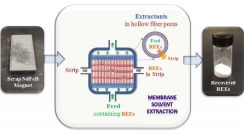 diagram for membrane solvent extraction