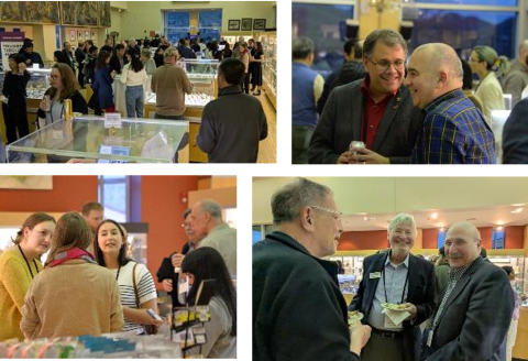 CMI early career researchers network with CMI Team members from industry, as well as from universities and national laboratories, during the meet-and-greet held at the Mines Museum of Earth Sciences during the 2026 CMI winter Meeting hosted by Colorado School of Mines in February.