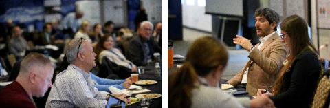 The U.S. Department of Energy’s Jeremy Mehta and Helena Khazdozian (Top) held a listening session during the 2026 CMI Winter Meeting held at Colorado School of Mines