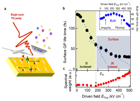 Illustration of topological control by quantum periodic motion