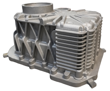 AA727 casting of a high-temperature housing with complex geometry.