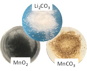 image of three materials, one white, one gray, one brown 