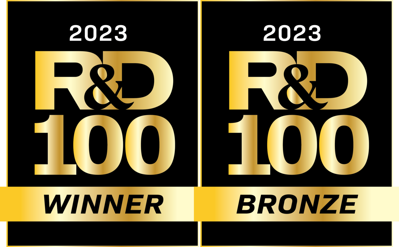 logos for 2023 R-and-D 100 Award, special award 