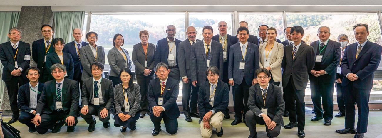 image of people standing in a row: Photo from Bilateral Meeting in Kyoto, December 11, 2023