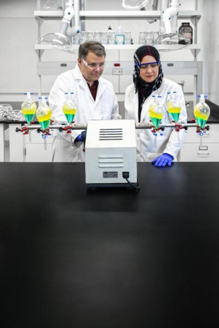 image of two people in a research laboratory