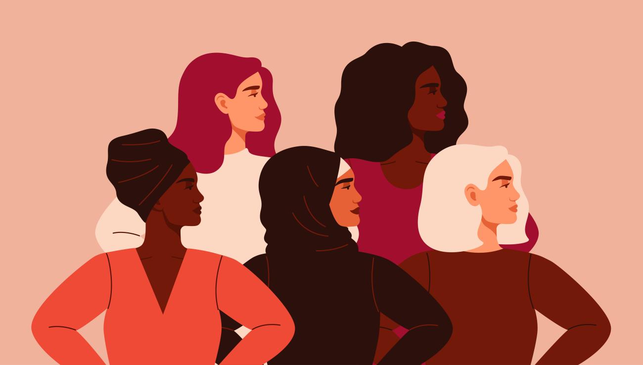 women of color graphic