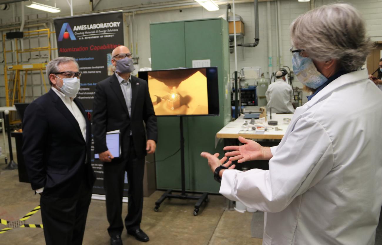 Energy Secretary Dan Brouillette visits Ames Laboratory