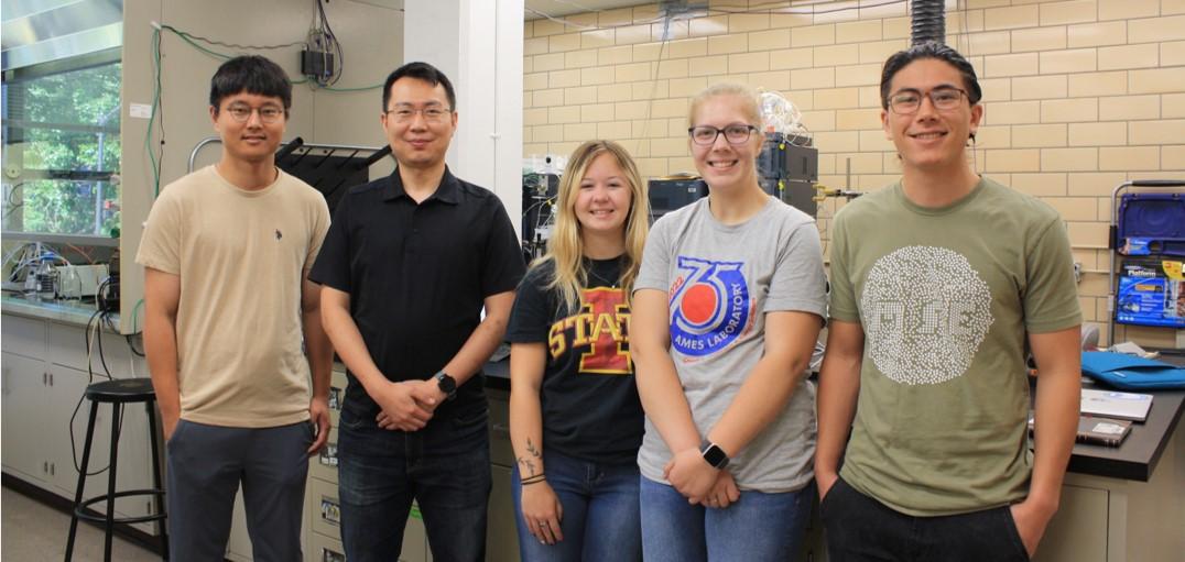 image of five people in a research laboratory