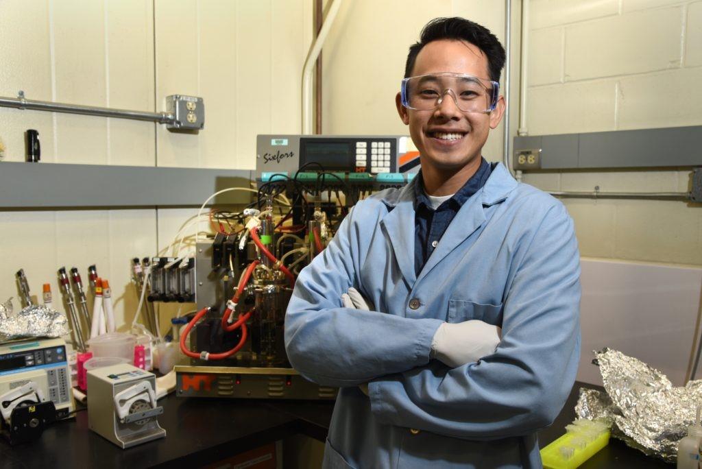 CMI young researcher Matthew Yim at Idaho National Laboratory