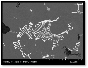 colonies of Al11Ce3 inter-metallic phase responsible for strength