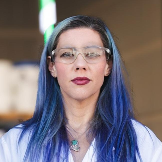 image of person head and shoulders: Liz Denett, Endolith