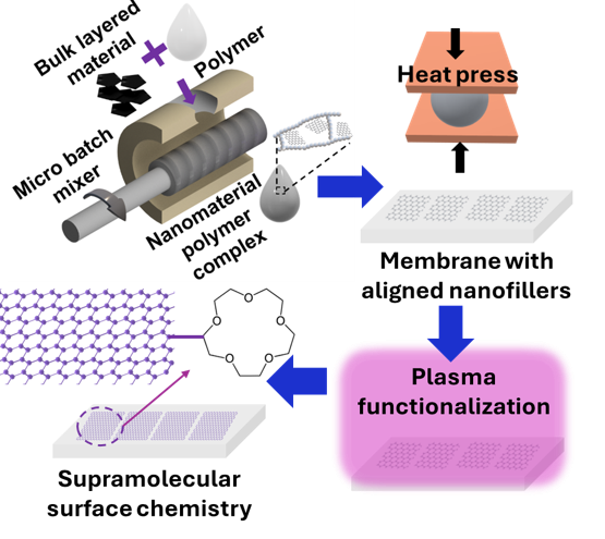 flow diagram of membrane fabrication process