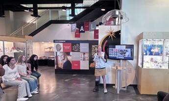 20 high school students from around the Denver metro area, part of NLR PSS learning about critical materials at the CMI museum exhibit, July 8, 2026.