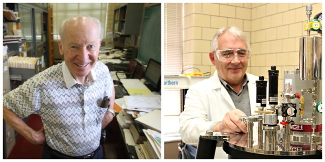 Photos of Karl Gschneider and Vitaliuj Pecharsky